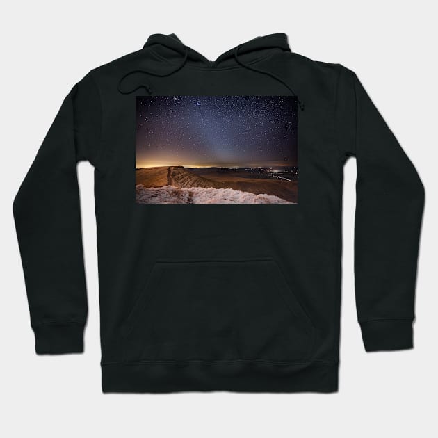 Zodiacal Light over Corn Du in the Brecon Beacons National Park Hoodie by dasantillo